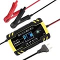 FOXSUR 12V/24V 8A Smart Battery Charger with Advanced Technology for Cars, Motorcycles, Trucks & Deep-Cycle Batteries - Fast Charging, Multiple Modes, Safe & Reliable, Easy to Use
