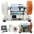 100W Motor Double Grinder Electric Grinding Wheel Machine with Durable Stone - Precision Grinding Tool for Sharpening and Polishing - Compact Portable Design for Workshops and DIY Enthusiasts