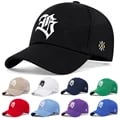 Gothic Letter Geometric Embroidery Baseball Cap - Adjustable, Comfortable, Durable, Sun-Protective, Versatile, Casual - Unique Alternative Fashion Style for Men and Women - Perfect Gift Idea for Outdoor Activities, Sports, and Trendy Outfits