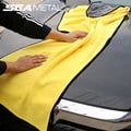 SEAMETAL Microfiber Car Washing Towel - 400GSM Double-Sided Coral Velvet Cloth for Superior Water Absorption, Lint-Free Performance, Multi-Purpose Cleaning - Durable and Gentle Towel for Car and Home Use