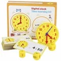 Interactive Montessori Clock for Kids: Educational Time-Telling Toy with Movable Hands, Matching Puzzle Game, and Early Learning Aid - Enhance Hour, Minute, Second Cognition, Develop Cognitive Skills, and Improve Problem-Solving Abilities - High-Quality Construction for Classroom or Home Use