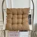 Multi-Functional Linen Cushion with Pearl Cotton Filling for Comfortable Seating Experience - Square Chair Pad with Non-Slip Bottom and Protective Mat for Home and Office Use - Easy to Clean and Maintain, Extends Chair Lifespan, Prevents Scratches and Wear