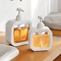 Large Capacity Transparent Liquid Dispenser Bottle for Laundry Detergent, Shower Gel, Hand Soap, Dishwashing Liquid, and Cleaning Solutions - Durable Pump Mechanism, Easy Dispensing, Versatile Use - Perfect for Household and Travel - Sturdy and Long-Lasting Construction - Monitor Refill Level Easily