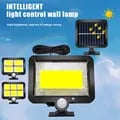 Rechargeable Solar Power COB LED Motion Sensor Outdoor Wall Lights - Waterproof Design, Easy Installation, Energy-Efficient Illumination for Pathways, Driveways, and Gardens