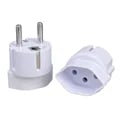 Compact Lightweight Schuko Germany France Plug Adapter for Switzerland Russia South Korea Type E/F Sockets - High-Quality Travel Adaptor with Safety Features, Durable Construction, Easy-to-Use Design for Secure Device Charging on the Go
