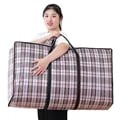 Large Capacity Dustproof Storage Bag for Home Organization, Dormitory Essentials, and Luggage Moving Packing - Ideal for Quilts, Pillows, Blankets, and Clothes - Transparent Window, Versatile Design, Sturdy Handles, Compact Foldable - Protects from Dirt, Moisture, and Environmental Factors