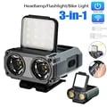 USB Rechargeable Ultra-Bright COB LED Headlamp with Hands-Free Operation and Adjustable Sensor Mode - Lightweight and Durable Outdoor Camping and Fishing Headlight