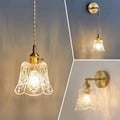 Vintage Nordic Flower Pendant Lights with Adjustable Hanging Lengths - Elegant Glass Petal Design for Bedroom, Dining Room, and Restaurants - Easy to Install and Durable - Create Cozy Atmosphere and Warm Lighting Effect - Classic and Stylish Home Decor Addition