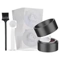 iCafilas Reusable Vertuo Capsule Supplement Kit with 100 Aluminum Foil Seals - Eco-Friendly Stainless Steel Coffee Pod for Vertuo Line Capsules - Customize Your Brew, Easy to Use and Clean, High-Quality Materials for Fresh Flavor, Sustainable and Cost-Effective Coffee Brewing Solution
