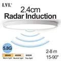 Modern LED Ceiling Light with Advanced Radar Induction Sensor, Wide Voltage Range, and Energy Efficient LED Technology - Perfect for Hallways, Corridors, and Aisles, Sleek Surface Mounted Design for Stylish Illumination in Various Spaces