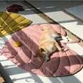 Breathable Cooling Leaf Design Dog Mat for Hot Summer Days - Multi-functional and Travel-Friendly Pet Cooling Pad - Machine Washable and Portable Dog Cooling Mat for Small, Medium, Large Dogs - Soft and Stylish Leaf Pattern Pet Cooling Mat for Optimal Air Circulation