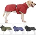 Windproof Reflective Big Dog Jacket for Medium to Large Breeds - Adjustable Fit Labrador Golden Retriever Winter Coat with Reflective Strips for Safety and Style - Durable and Warm Pet Costume for Outdoor Activities