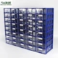 Stackable Drawer Storage Box Set of 10 - Durable Plastic Small Parts Tool Organizer Boxes with Clear Visibility - Multi-Purpose Stackable Design for Office Supplies, Crafts, and Tools Organization