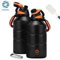 FEIJIAN Large 1.9L Capacity Stainless Steel Thermal Water Bottle with Vacuum Flask Technology, Rope Handle - Ideal for Gym, Office, Outdoors - Durable, Rust-Resistant, Easy to Clean - Keeps Beverages Hot or Cold for Hours - Multi-Purpose Use for Workouts, Hikes, Trips - Stay Hydrated On The Go