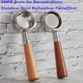 Premium 58mm 3 Ears Bottomless Portafilter for Barsetto and Oster Coffee Machines - Stainless Steel Construction, Enhanced Espresso Extraction, Ergonomic Handle - Barista Tool for Precision Brewing, Durability and Resistance to Corrosion, Perfect Seal and Compatibility