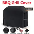 Heavy-Duty Waterproof BBQ Grill Cover for Weber Grills - 420D Oxford Cloth with Adjustable Straps and Buckles - Tear-Resistant and Fade-Resistant - Full Coverage Protection from Rain, Dust, and UV Rays - Easy to Clean and Durable Construction - Fits Most Standard-Sized Grills
