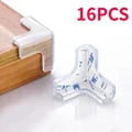 16pcs Soft Silicone Corner Protectors - Child Safety Guards for Furniture, Easy Installation, Transparent Design, Durable Material - Protect Kids, Pets & Elderly from Sharp Edges, Bumps & Bruises