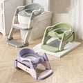 4-in-1 Baby Boy Portable Potty Training Seat with Step Stool and Urinal - Ergonomic Design with Non-Slip Feet, Splash Guard, and High Backrest - Easy-to-Clean Materials - Adjustable Height Stool for Independence - Lightweight and Portable for Travel and On-the-Go Potty Training