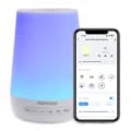Momcozy Baby White Noise Sound Machine with 34 Soothing Sounds, Night Light, App Remote Control, Customizable Timer, and Alarm Clock Function for Baby's Sleep Routine