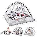 Adjustable Multi-functional Baby Play Gym with Stimulating Play Mat and Safe Materials - Portable Infant Activity Center for 0-36 Months, Motor Skills Development, Tummy Time, Crawling Games, Sensory Exploration - Easy Assembly and Storage, Lightweight and Travel-Friendly