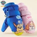 Premium Paw Patrol Children Ski Gloves with Windproof Material, Adjustable Wrist Strap, Cute Design, and Multiple Sizes - Durable Winter Mittens for Kids, Warm Velvet Lining, Reinforced Stitching, Snow Protection - Ideal for Skiing, Snowboarding, and Outdoor Activities