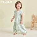 Adorable Fresh Grass Print Cotton Sleeping Bag Jumpsuit for Children 1-6 Years Old - Summer Thin Vest Design, Breathable and Comfortable, Machine Washable - Perfect for Warm Weather, Soft on Skin, Adjustable Straps for Snug Fit, Vibrant Colors and Playful Pattern