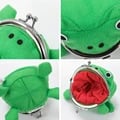 Frog-Shaped Wallet Set with Keychain Attachment - 20pcs Soft Flannel Coin Purses for Kids, Cute Cartoon Design, High-Quality Plush Material, Great Kid Prize or Party Favor, Wholesale Option Available