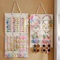Premium Multi-Purpose Hair Accessory Organizer: Space-Saving Wall Decoration for Hair Bows, Clips, Ropes, and Glasses - Durable, Practical Design with Transparent Pockets - Easy to Install and Use - Perfect Gift for Hair Accessories Lovers - Keep Your Accessories Neat and Accessible