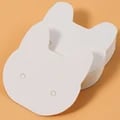 Cute Cat Design Earrings and Necklace Display Cards - Set of 50 | Durable 3.5x3.5cm Cardboard Ear Studs Holder | Jewelry Packaging with Adorable Feline Motif | Easy to Use for Professional Presentation | Versatile for Various Jewelry Items