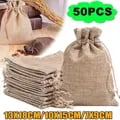 Rustic Cotton and Hemp Gift Bag with Bundle Pocket Design - Eco-Friendly and Versatile for Children's Day Gifts, Wedding Favors, and DIY Projects - Customizable Blank Canvas for Craft Enthusiasts - Reusable Storage Solution for Small Items and Accessories