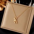 Whimsical Bear Pendant Necklace - High-Quality 316L Stainless Steel, Hypoallergenic & Adjustable Chain - Perfect Christmas Gift for Women - Trendy & Fashionable Jewelry Piece for All Ages, Symbolizing Strength & Protection - Versatile & Stylish Accessory for Any Outfit