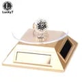 360 Degree Rotation Solar Powered Jewelry Display Stand with Multiple Color Options and Organized Compartments - Ideal for Retail or Home Use