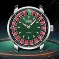 Mark Fairwhale 5031 New 2025 Men's Watch with Rotating Dial Wheel, Diamond Luminous Accents, Quartz Movement, Stainless Steel Construction, Water Resistance - Elegant Timepiece for Everyday Use and Perfect Gift Idea