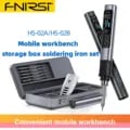 FNIRSI HS02 Original Smart Soldering Iron Set with Mobile Workbench Storage Box - Convenient, Fast, and Precise Temperature Control for Durable and Reliable Soldering Projects - Versatile and User-Friendly Design for Professionals and DIY Enthusiasts