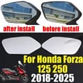 High-Quality Convex Mirrors for HONDA Forza 125/250 NSS Models - Enhanced Rearview Visibility, Precise Fitment, Durable Construction, Improved Aesthetics, Easy Installation - Custom-Made Accessories for Added Safety and Stylish Upgrade