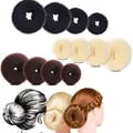 3pcs Hair Bun Donut Magic Foam Set for Effortless Hair Styling - Professional Salon Results, Versatile Usage, Comfortable Wear - Lightweight Foam Donuts for Polished Buns, Value Pack with Multiple Sizes for Creative Hairstyles