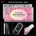 BNG Nail Dual Form - Premium Quality Full Cover Acrylic Nail Molds for Poly Extension Gel - Reusable and Eco-Friendly French Manicure Nail Art Tool - Easy to Use for Professionals and DIY Artists - Versatile Design for Creative Nail Art Expressions