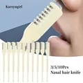 Karsyngirl 360-Degree Rotating Nose Hair Remover for Efficient and Painless Hair Trimming - Gentle on Skin, Durable Stainless Steel Construction, Portable and Travel-Friendly Grooming Tool with Easy Cleaning Feature