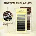 NATUHANA Synthetic Mink Bottom Eyelash Extensions - J Curl Lashes for Volume & Length | 5-7mm Mix Lengths for Customizable Look | Lightweight & Comfortable | Easy to Apply Individual Lashes for Flawless Finish | Long-Lasting & Durable
