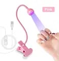 Professional LED Gel Nail Lamp with Flexible Gooseneck Design for Quick Drying, Salon-Quality Results, and Portable Use - Compact 3W Nail Manicure Dryer with Fast Drying Technology for Efficient Gel Polish Curing, Hands-Free Operation, and Smudge-Free Nails