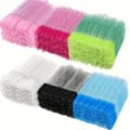 300PCS Disposable Spoolie Wands with High-Quality Nylon Bristles and Professional Grade ABS Handle - Ideal for Lash and Brow Extensions, Separating Lashes, Grooming Eyebrows - Hygienic and Versatile Beauty Tool for Salons and Home Use