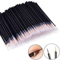 High-Quality Disposable Eyeliner and Lip Brushes - Durable, Flexible, and Hygienic Makeup Applicators for Precision Makeup Looks - Ideal for Professionals and Personal Use - Pack of 50 or 100 Pieces - Trusted Supplier of Quality Tools for Consistent Results and Enhanced Makeup Application Experience