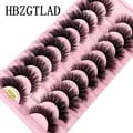 10 Pairs 3D Faux Mink Lashes Set - Premium Quality Synthetic Fibers for Full and Thick Natural Look - Soft Lightweight Comfortable Wispy False Eyelashes for Easy Application - Versatile Makeup Tools for Dramatic Glamorous Eyes