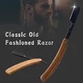 Premium Rosewood Fold Stainless Steel Beard Shaver - Portable and Efficient Men's Grooming Tool for Travel - Easy to Use and Ergonomic Design - Great Gift Idea for Quality Grooming - Durable and Sleek Shaving Experience