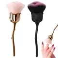Luxurious Rose Flower Nail Dust Brush with Soft Nylon Bristles for Gentle Manicures - Ergonomic Rose Shape Design, Efficient Cleaning Tool, Durable and Easy to Clean, Compact and Portable