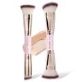 MAANGE 2-Piece Foundation Brush Set with High-Quality Synthetic Bristles for Flawless Makeup Application - Flat Top Brush for Precision and Angled Brush for Blending and Contouring - Ergonomic Design for Easy Grip and Control - Multi-Functional for Versatile Makeup Looks - Easy to Clean and Maintain