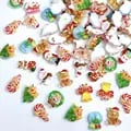 Christmas Resin Nail Charms Set - Premium 3D Santa Claus and Gingerbread Man Designs for DIY Nail Art - High-Quality Material, Easy Application, Wide Range of Ornaments - Perfect Holiday Gift for Festive Manicures and Nail Decorations