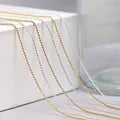 High-Quality Nail Bead Chain Charm Set with Ellipse Stone Decorations and Glitter Metal Steel Balls - 1 Meter Gold and Silver Chains for Intricate Nail Designs - Versatile and Easy to Use Nail Art Accessories for Salons and DIY Enthusiasts