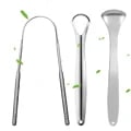 Premium Stainless Steel Tongue Scraper Cleaner for Effective Oral Hygiene - Rust-Resistant, Ergonomic Design, Compact & Travel-Friendly - Adults & Kids Tongue Cleaning Tool for Fresher Breath & Improved Dental Health - Easy to Use & Maintain, Long-Lasting Durability