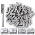 Premium Nail Sanding Bands Set - 80/120/180/240 Grit Options for Manicure Salons - Durable Sandpaper Material - Easy to Attach to Nail Drills - Versatile for Shaping, Filing, and Smoothing Nails - Value Pack of 50PCS/100PCS - Achieve Professional Salon-Quality Results at Home